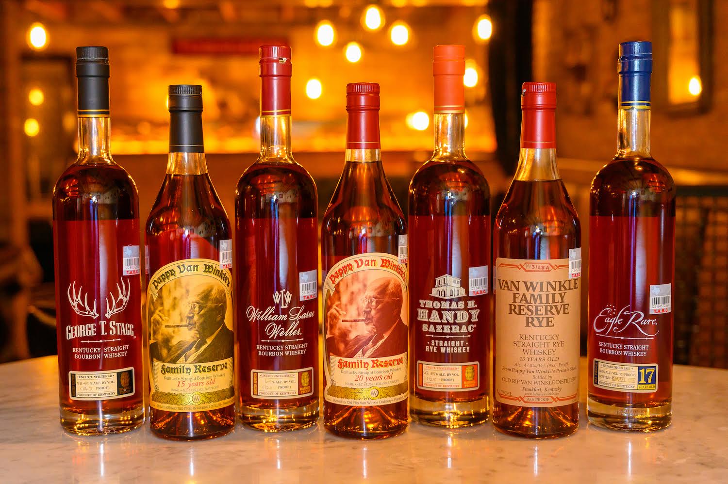 Pappy Van Winkle + Buffalo Trace Collection Auction – Sidecar at Solms Inn